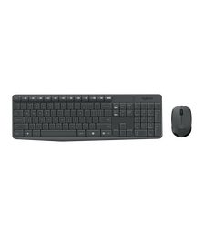 კლავიატურა, Logitech, Wireless Keyboard & Mouse Combo MK235,  Russian Layout,